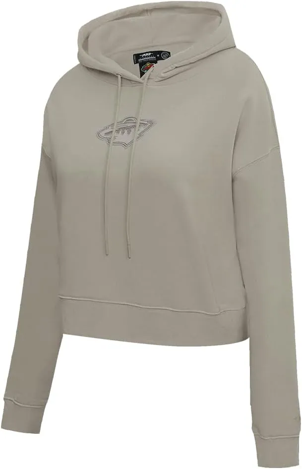 Womens NHL Neutral Cropped Pullover Hoodie