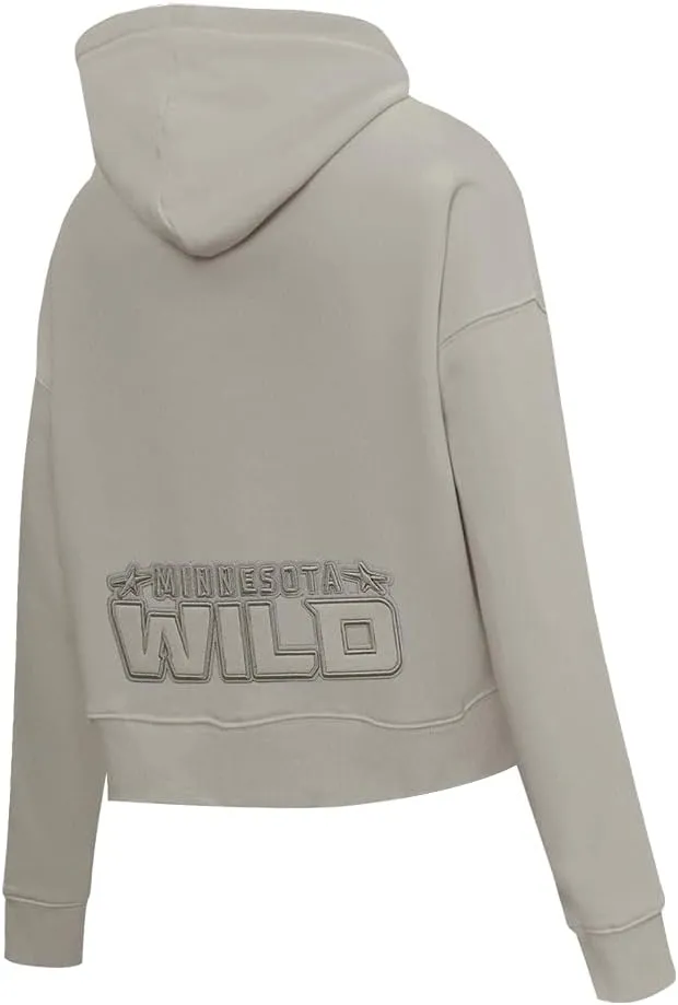 Womens NHL Neutral Cropped Pullover Hoodie