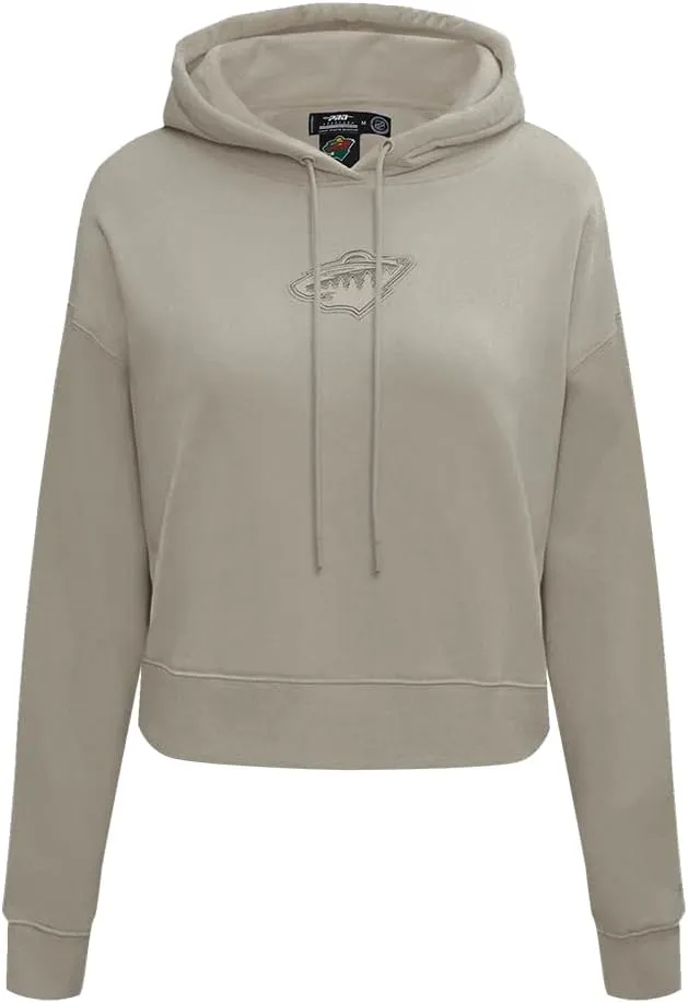 Womens NHL Neutral Cropped Pullover Hoodie