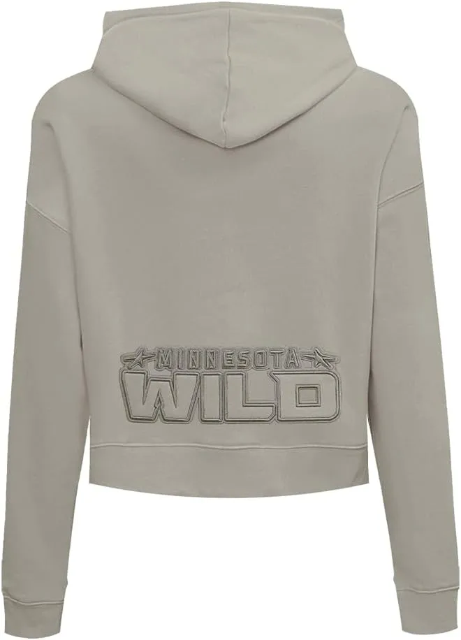 Womens NHL Neutral Cropped Pullover Hoodie