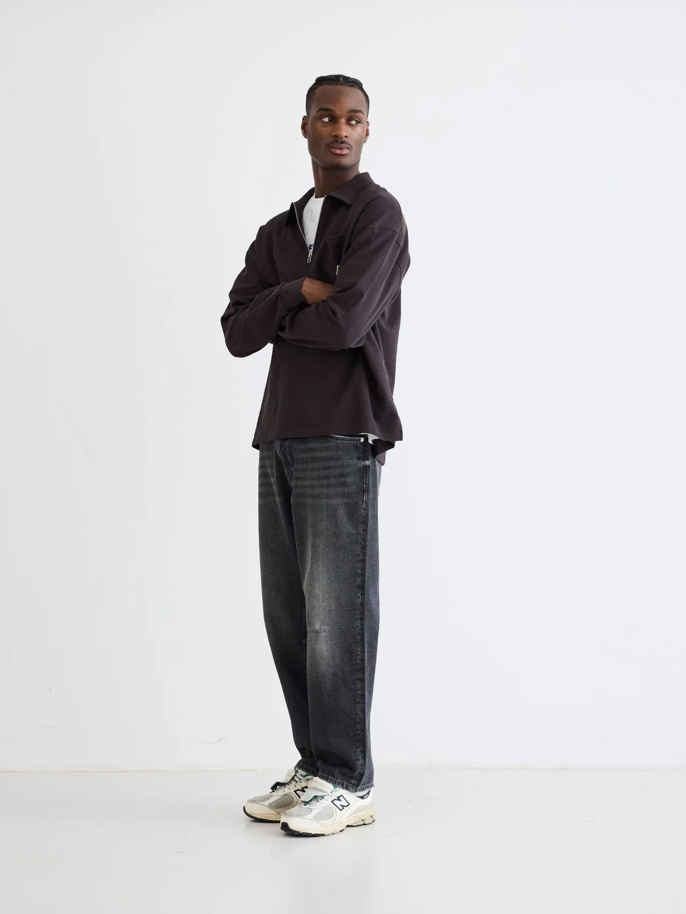 Woodbird terry polo chocolate brown