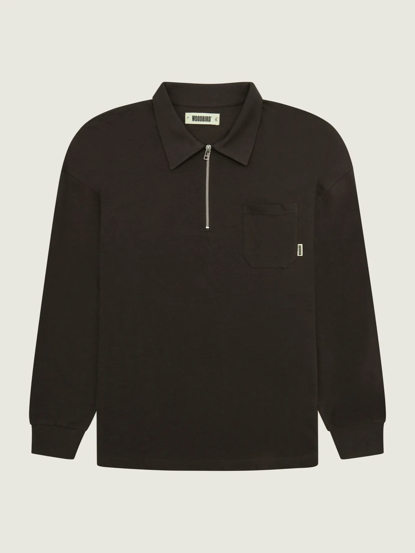 Woodbird terry polo chocolate brown